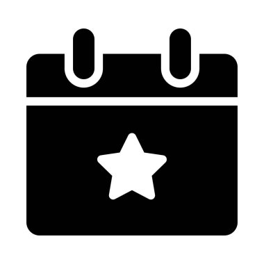 takvim vektörü düz simgesi