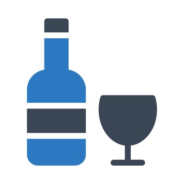 alkol vektörü renk simgesi