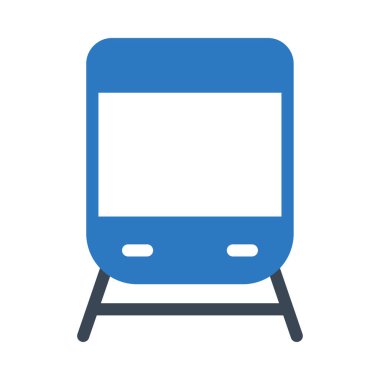 tren vektörü renk simgesi