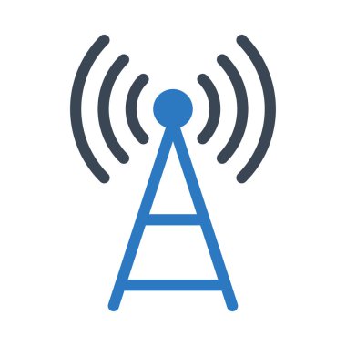 anten vektör renk çizgisi simgesi