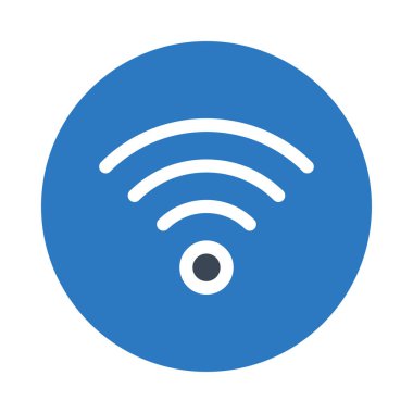 kablosuz vektör renk simgesi