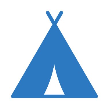 kamp vektör renk simgesi