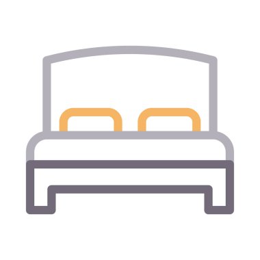 uyku vektörü renk çizgisi simgesi