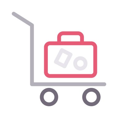 Tramvay vektör renk çizgisi simgesi