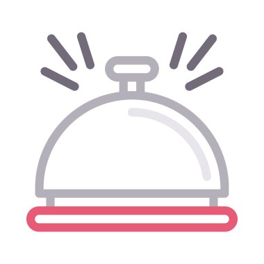 Uyarı vektör renk çizgisi simgesi