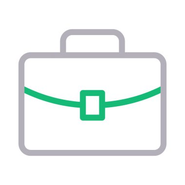 bagaj vektörü renk çizgisi simgesi