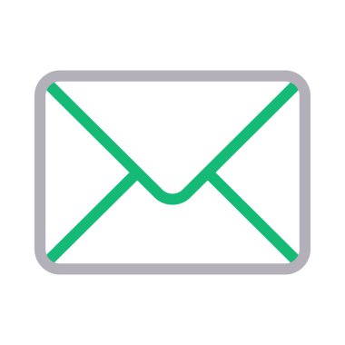 ileti vektör renk çizgisi simgesi