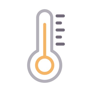 sıcaklık vektörü renk çizgisi simgesi