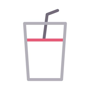 içecek vektör renk çizgisi simgesi