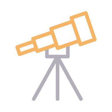 binoküler vektör renk çizgisi simgesi