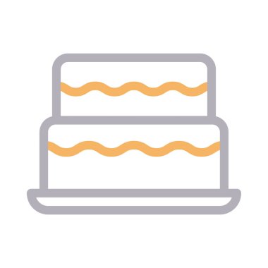 tatlı vektör renk çizgisi simgesi