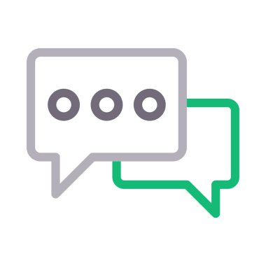 iletişim vektörü renk çizgisi simgesi