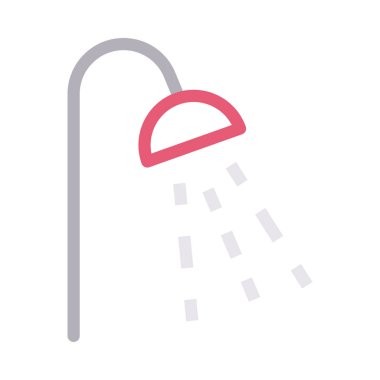 banyo vektörü renk çizgisi simgesi