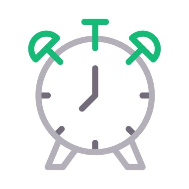 saat vektör renk çizgisi simgesi