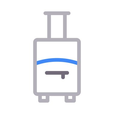 evrak çantası vektör renk çizgisi simgesi