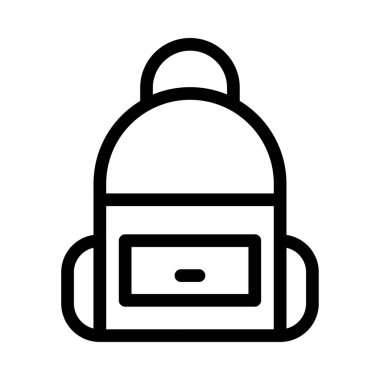 okul vektörü ince çizgi simgesi