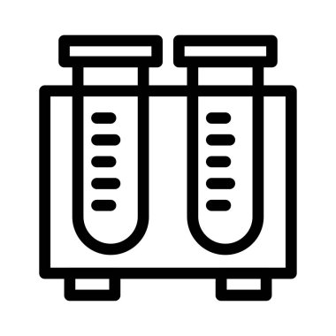 lab vektör ince çizgi simgesi