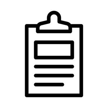 belge vektörü ince çizgi simgesi