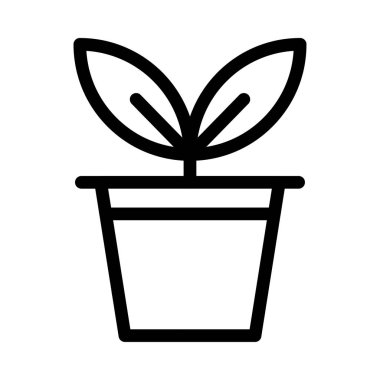 Doğa vektörü ince çizgi simgesi