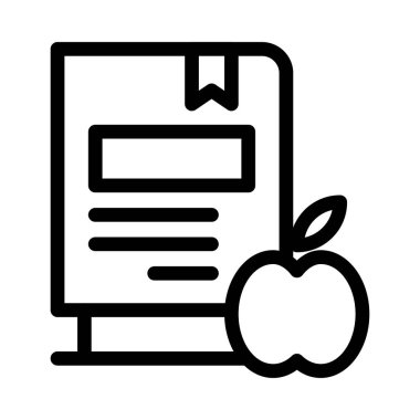 kitap vektörü ince çizgi simgesi