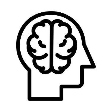 fikir vektörü ince çizgi simgesi