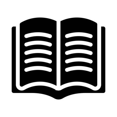 Eğitim vektörü giyph düz simgesi