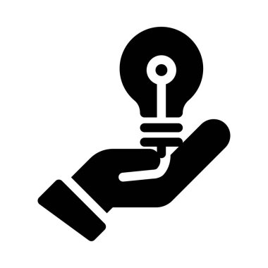 yaratıcı vektör giyph düz simgesi