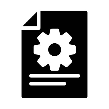 vektör giyph düz simgesi ayarlanıyor