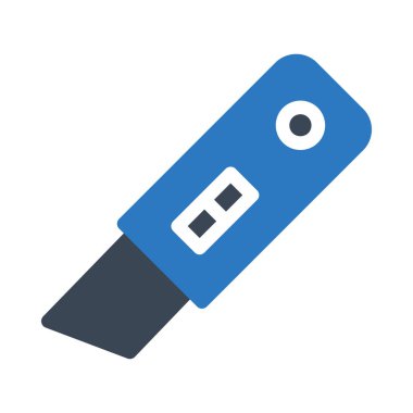 Kılıç vektörü giyph renk simgesi