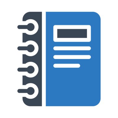 Eğitim vektörü giyph renk simgesi