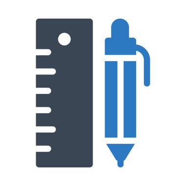 Ölçekli vektör giyph renk simgesi