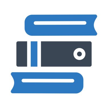 Eğitim vektörü giyph renk simgesi