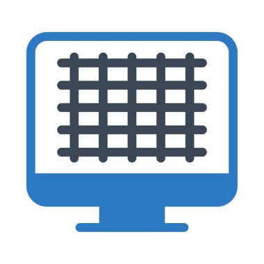 Eğitim vektörü giyph renk simgesi