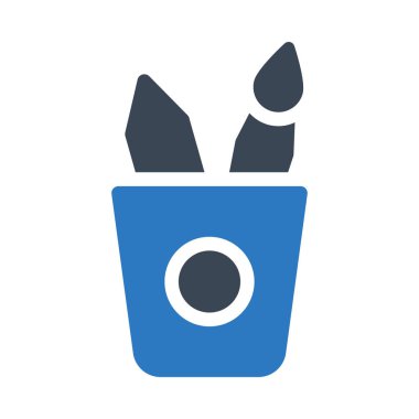 fırça vektörü renk simgesi 