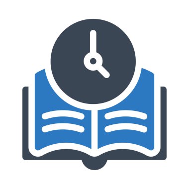 saat vektör renk simgesi 