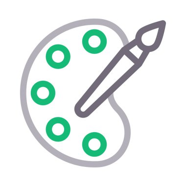 renk vektörü renk çizgisi simgesi 