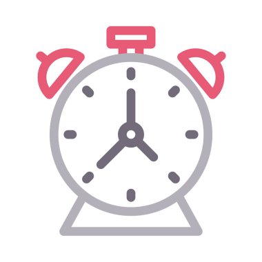 saat vektör renk çizgisi simgesi 