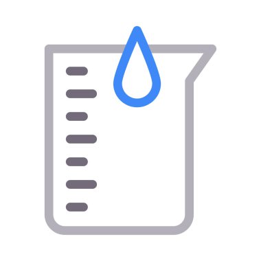 vektör renk çizgisi simgesini ölç 