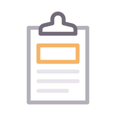 belge vektör renk çizgisi simgesi 