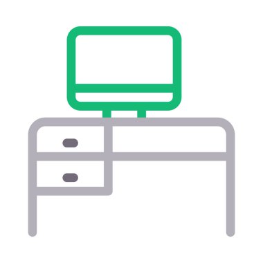 bilgisayar vektörü renk çizgisi simgesi 