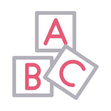 vektör renk çizgisi simgesini engeller 