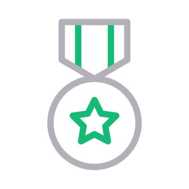 ödül vektör renk çizgisi simgesi 