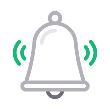 Uyarı vektör renk çizgisi simgesi 