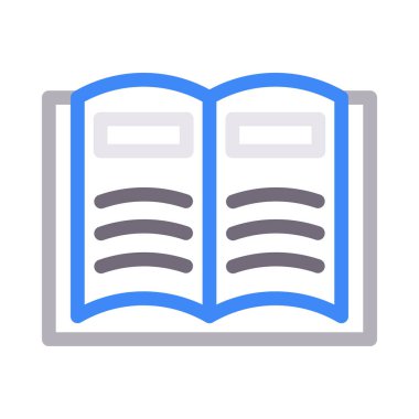 vektör renk çizgisi simgesini aç 