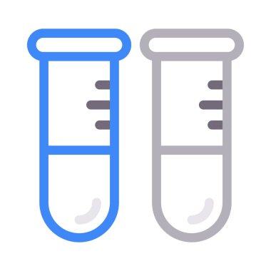 test vektör renk çizgisi simgesi 