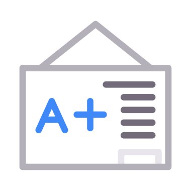 rapor vektör renk çizgisi simgesi 