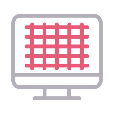 eğitim vektörü renk çizgisi simgesi 