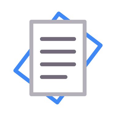 dosya vektör renk çizgisi simgesi 