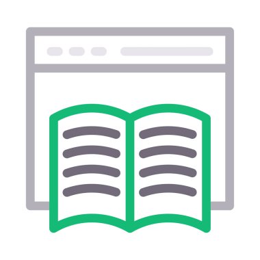 vektör renk çizgisi simgesi çalışıyor 