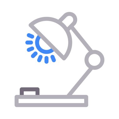 ışık vektörü renk çizgisi simgesi 